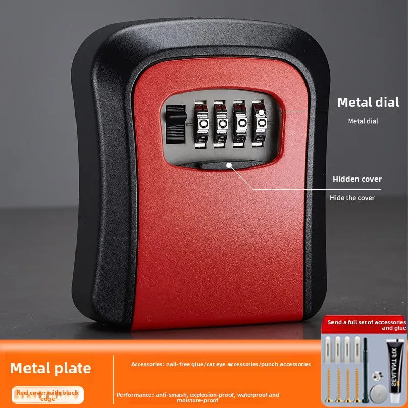 Secure Your Space with the Key Keeper Waterproof Combination Lock Box - 4 Digit Passwords for Up to 5 Keys, Perfect for Home or Office