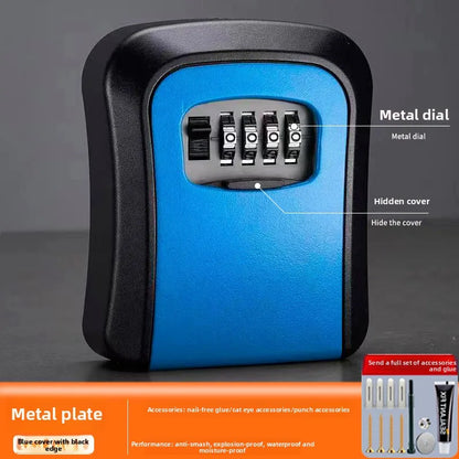 Secure Your Space with the Key Keeper Waterproof Combination Lock Box - 4 Digit Passwords for Up to 5 Keys, Perfect for Home or Office
