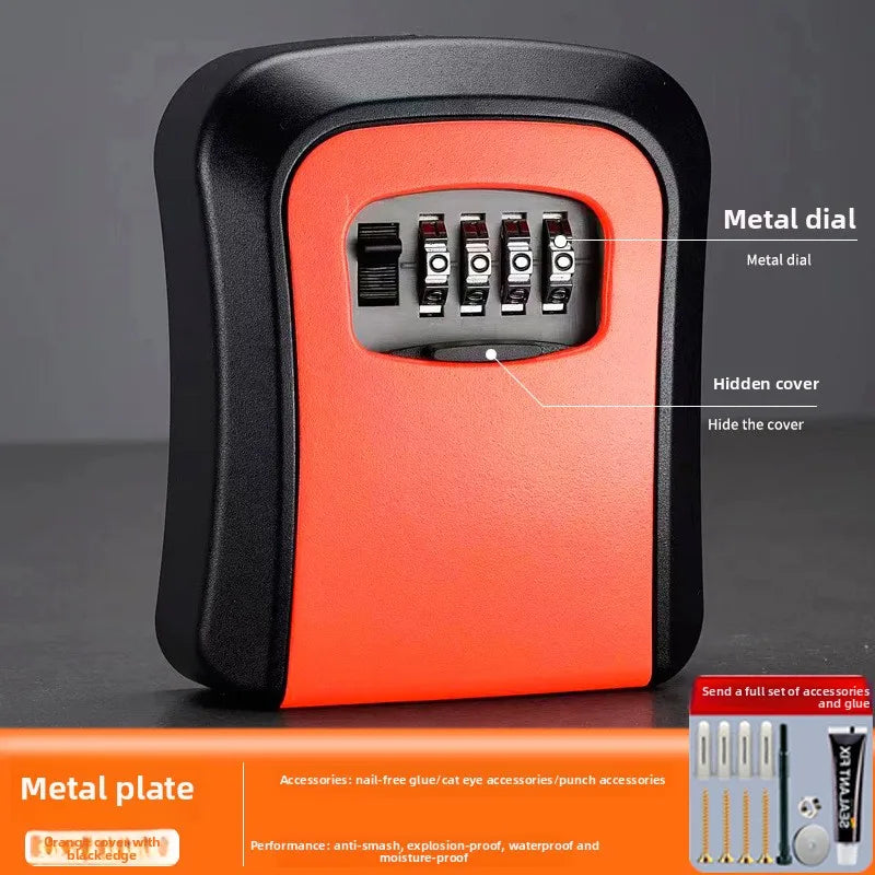Secure Your Space with the Key Keeper Waterproof Combination Lock Box - 4 Digit Passwords for Up to 5 Keys, Perfect for Home or Office
